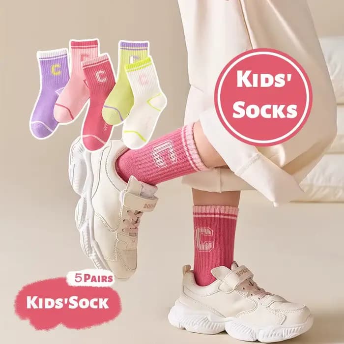5 paires de chaussettes de sport pour enfants