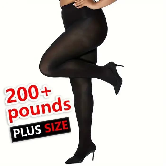 Grande taille 120D collants en velours pour femmes Sexy couleur unie
