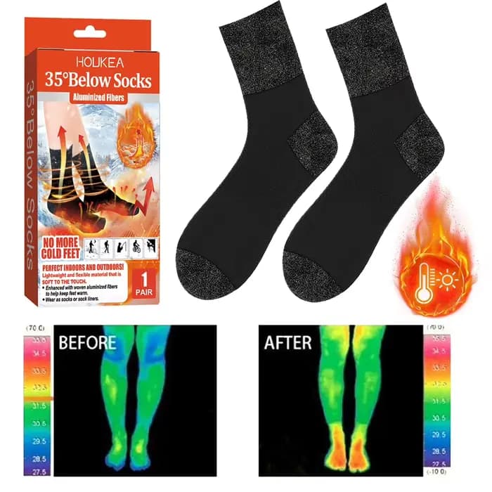 Chaussettes auto-chauffantes d'hiver
