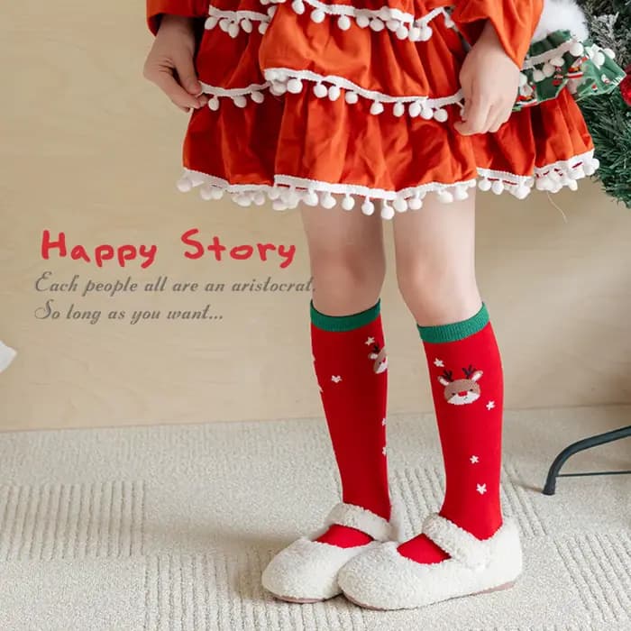 Chaussettes hautes de noël pour enfants