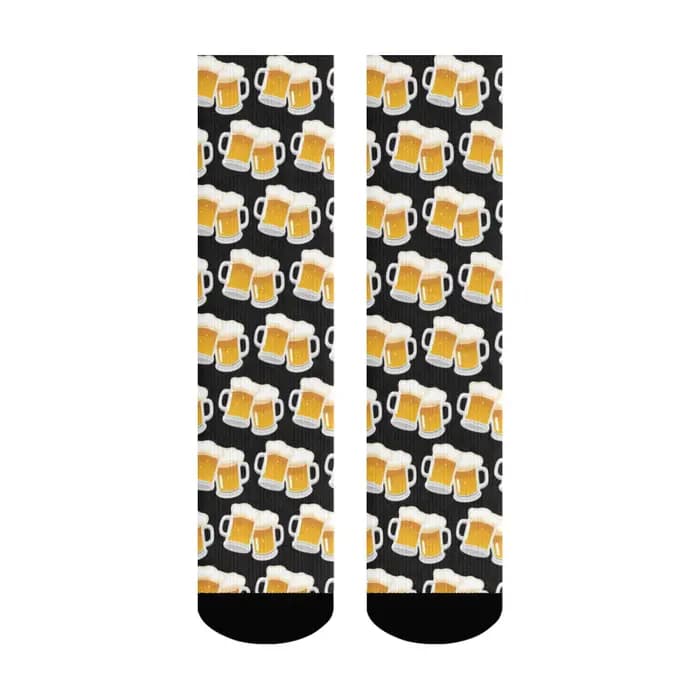 1 paire de chaussettes noires à la mode pour hommes