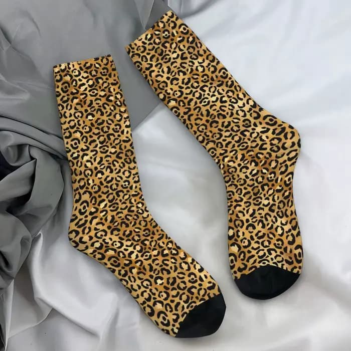 Chaussettes imprimées léopard pour couple