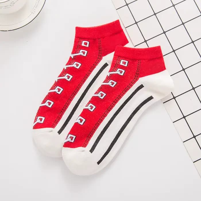 Chaussettes en coton imprimées 3D pour femmes