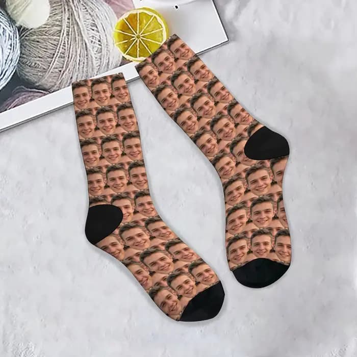 Chaussettes personnalisées avec photo