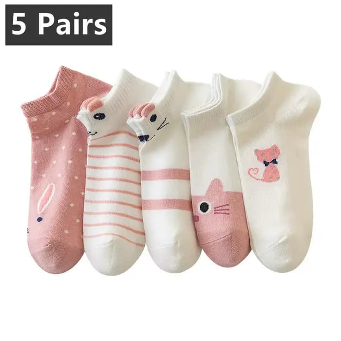 5 paires de chaussettes pour femme Kitty Crew