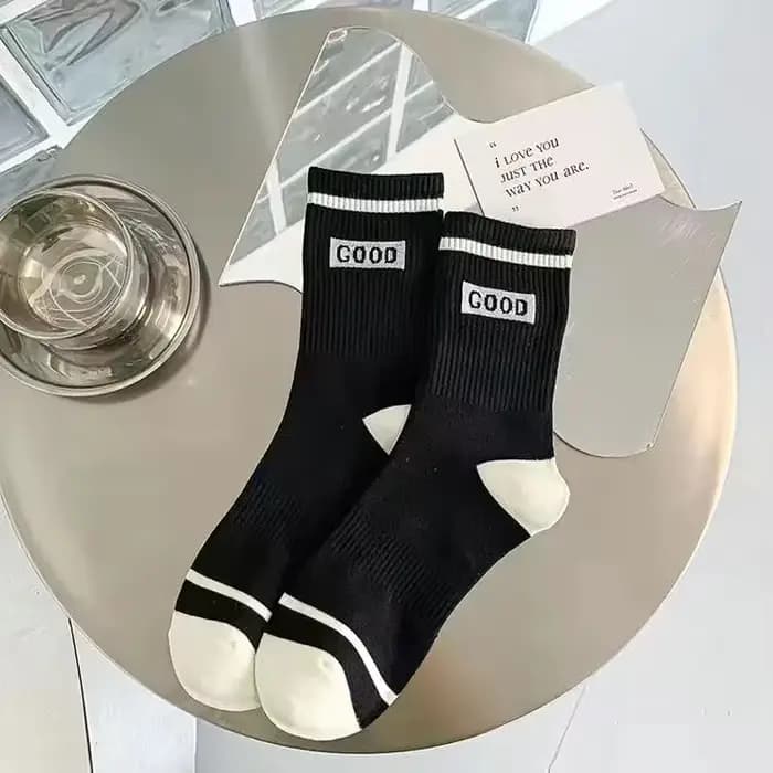 Socks Women Autumn Spring Winter Korea Style Harajuku Street Sport Cotton Stripes Casual Skateboard Mid-tube Sock for Girls Gift