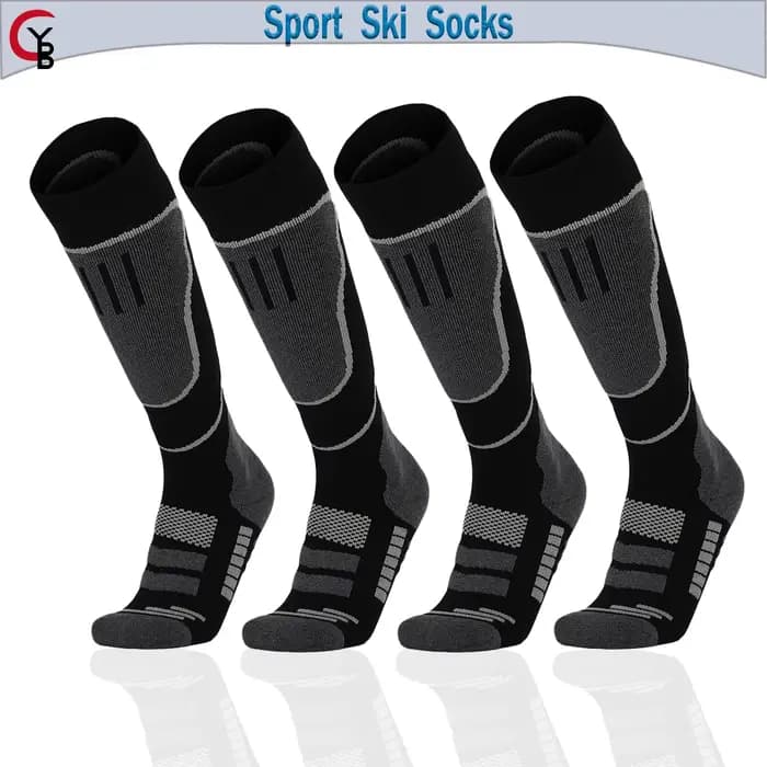 YANBIGUO 2 paires de chaussettes de Ski en laine