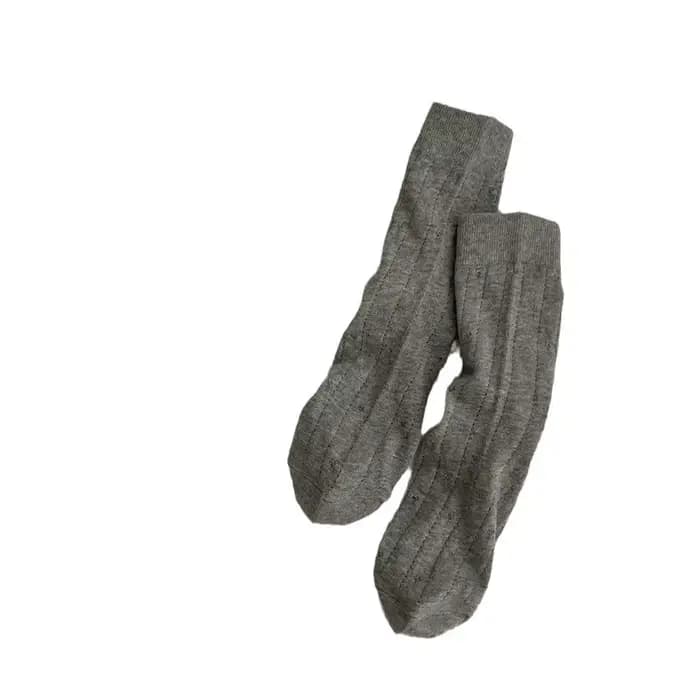 Chaussettes mi-tube en maille fine pour femmes et filles