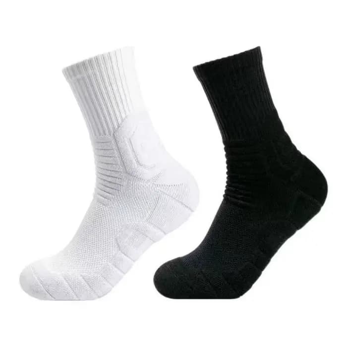 Chaussettes de basket-ball pour hommes, antidérapantes, confortables, de sport, bas de serviette, mi-longues, pour course à pied, cyclisme, course à pied