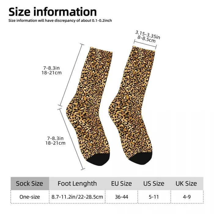 Chaussettes imprimées léopard pour couple