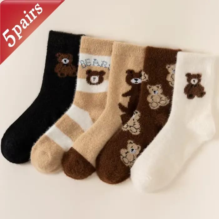 Ensemble de 5 paires de chaussettes pour femmes