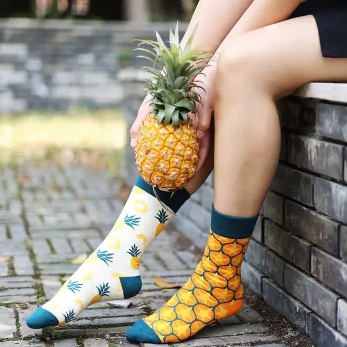 canard mandarin chaussettes pour hommes et femmes Original AB chaussettes à la mode moyen haut Tube chaussettes fleur fruits animaux dessin animé coton chaussettes