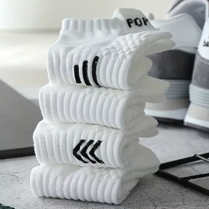 Chaussettes de sport blanches No-Show pour hommes