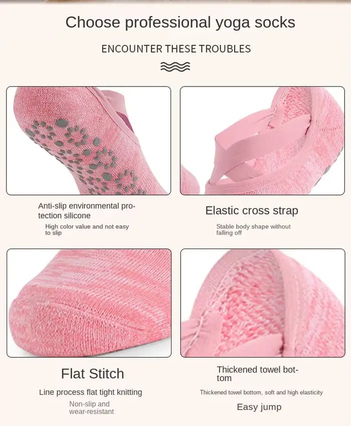 Chaussettes de Pilates et de yoga pour femmes