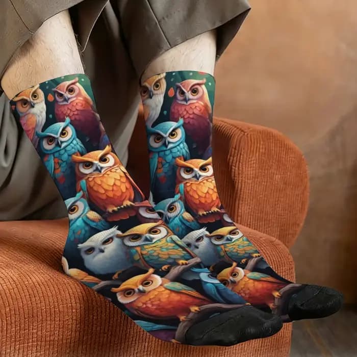 Chaussettes rétro Harajuku pour hommes