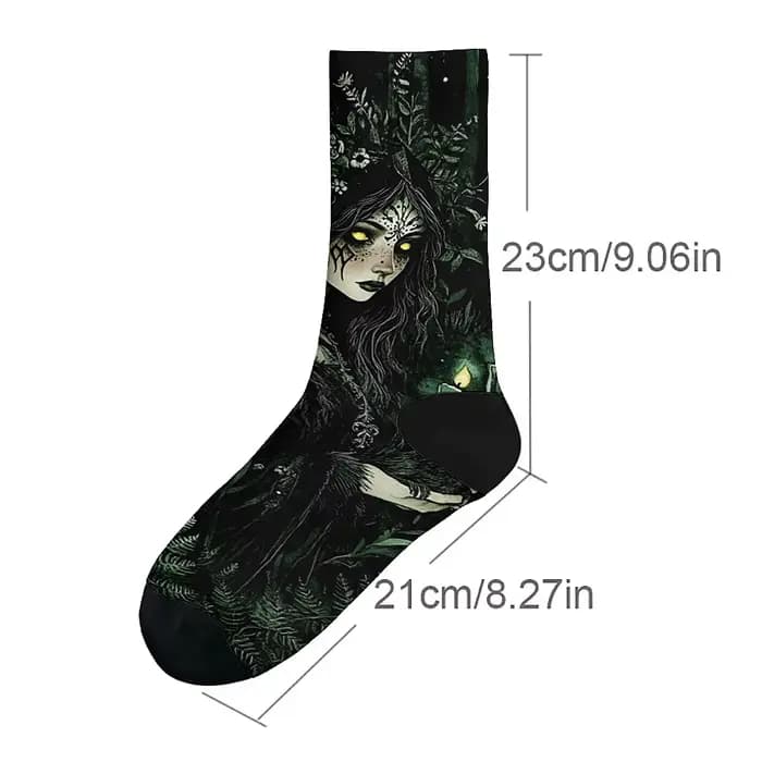 Chaussettes gothiques noires pour hommes