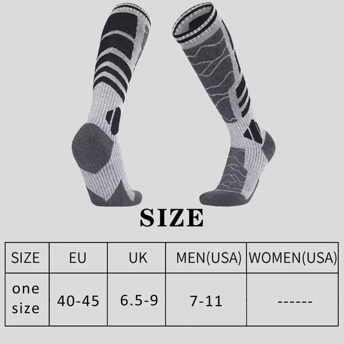 1 paire laine mérinos coton hiver hommes chaussettes de Ski chaudes plus épais sport Snowboard cyclisme football