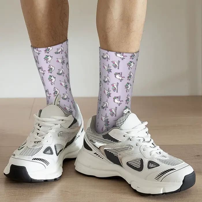 Chaussettes sulfAbsorbantes de la Transpiration pour Homme et Femme, Bas Toutes Saisons, Cadeau d'Anniversaire, Nairobi Orn Pole PhtalClub, Harajuku
