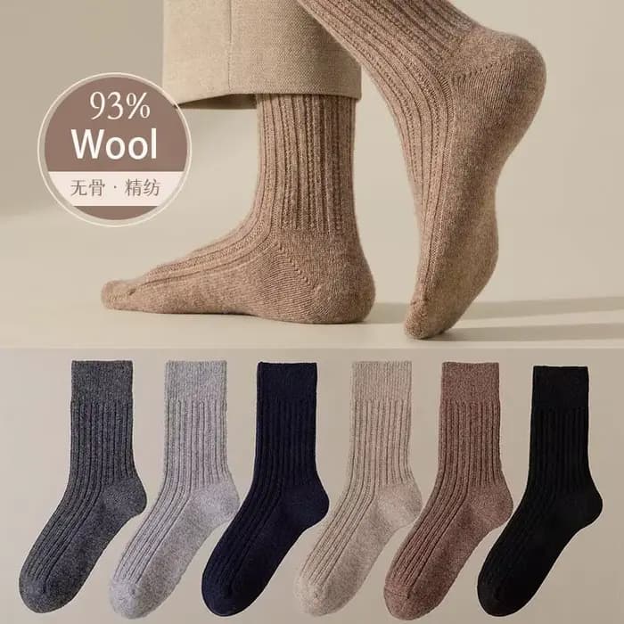 Chaussettes chaudes en laine mérinos pour hommes et femmes