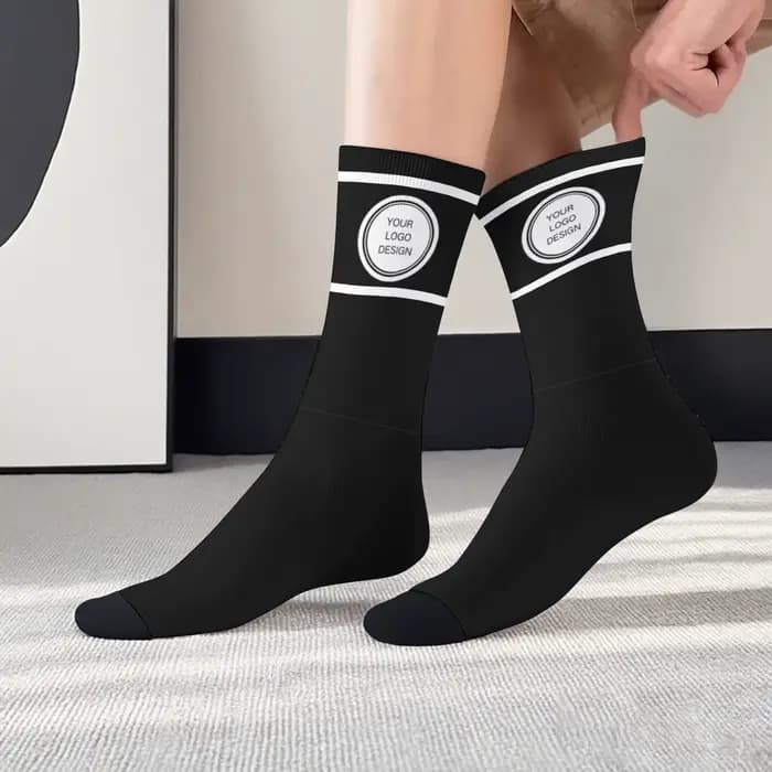 Chaussettes personnalisées avec photos et logo pour hommes et femmes
