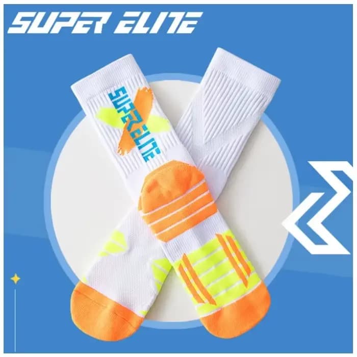 1 paire de chaussettes de sport professionnelles à tube haut