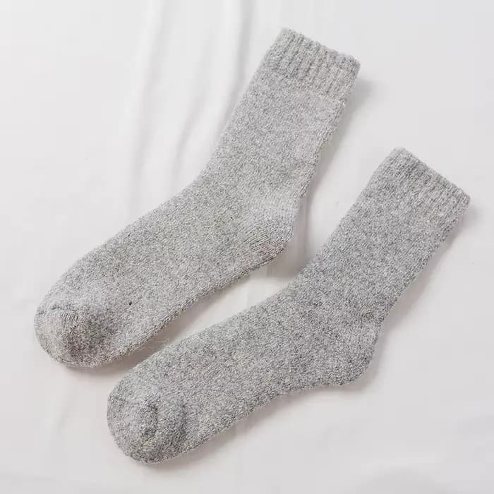 Super chaud Funn solide chaussettes laine mérinos lapin chaussettes neige hiver chaussettes calceta hombre skarpety meskiey heureux mâle hommes plus épais