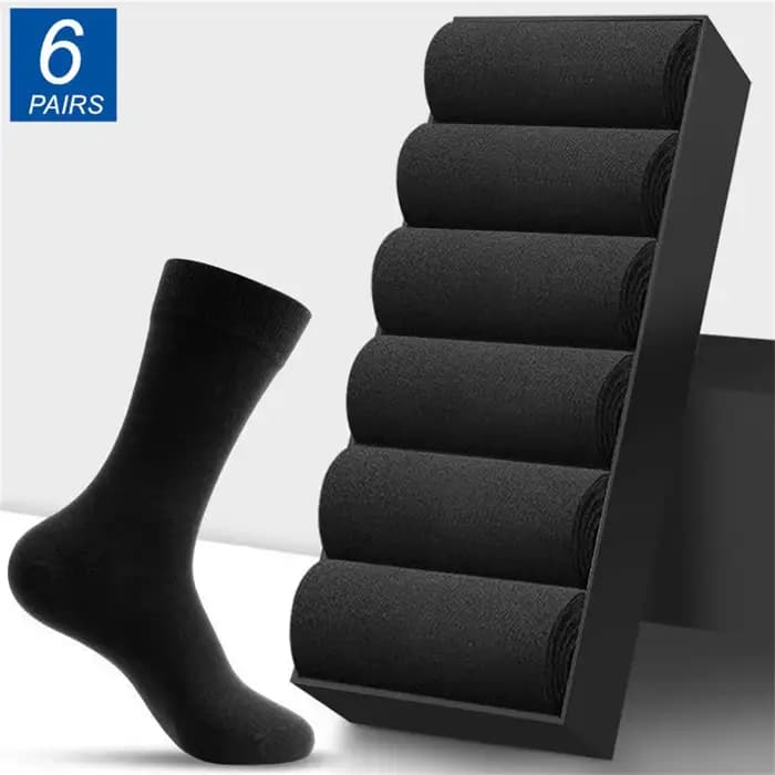 Lot de 6 paires de chaussettes en coton pour hommes