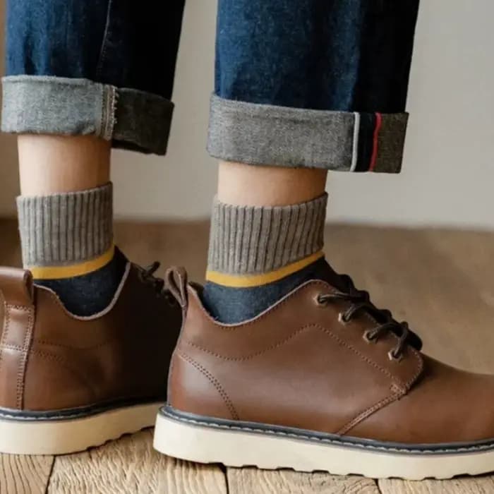 Chaussettes de sport en coton épais pour hommes