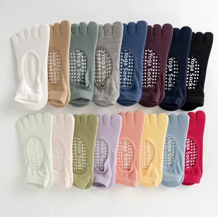 Chaussettes de Yoga dos nu à cinq orteils pour femmes