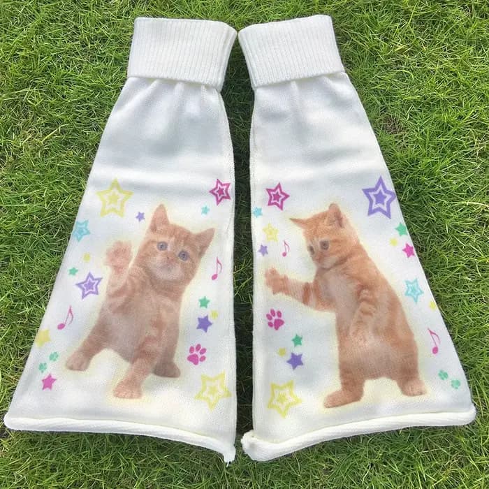 Jambières Kawaii Cat Cartoon Pys Socks
