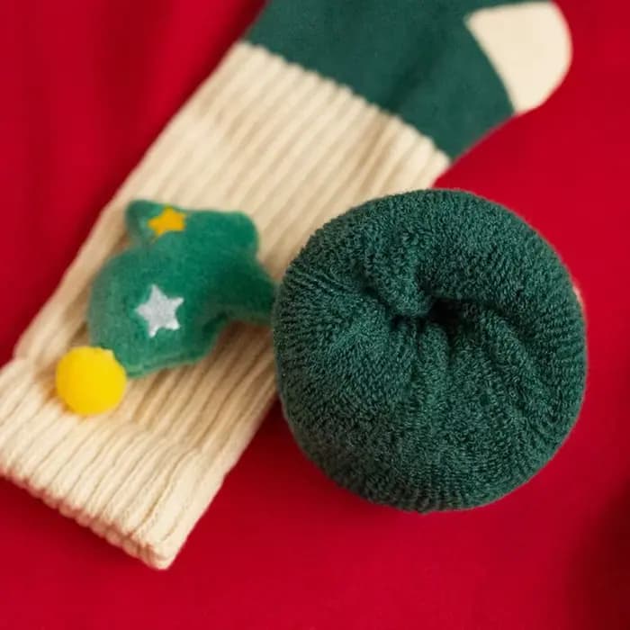 Chaussettes de noël en coton doux pour enfants