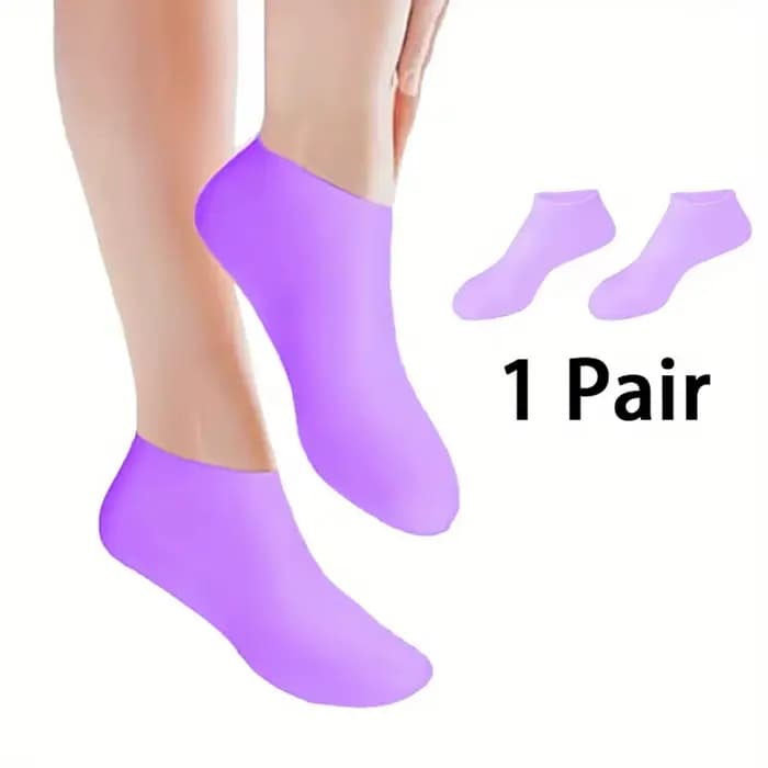 Chaussettes hydratantes pour les pieds, chaussettes en silicone pour les pieds secs et gercés, chaussettes pour femmes pour hydrater et masser