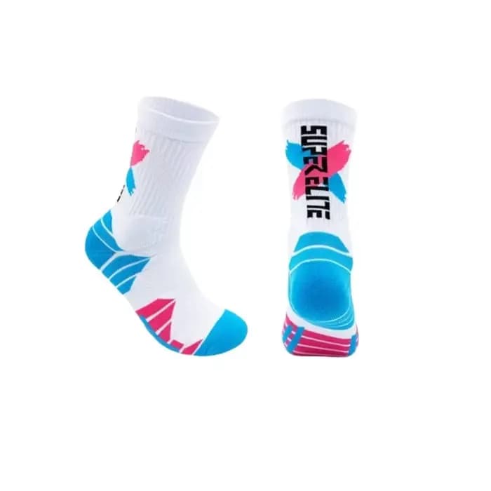 1 paire de chaussettes de sport professionnelles à tube haut