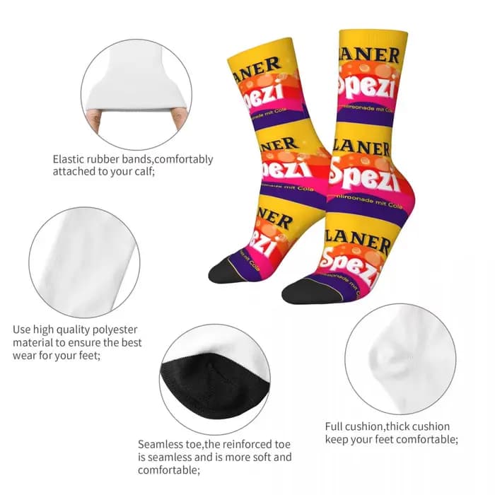 Spezis-Chaussettes Antidérapantes avec Logo pour Homme