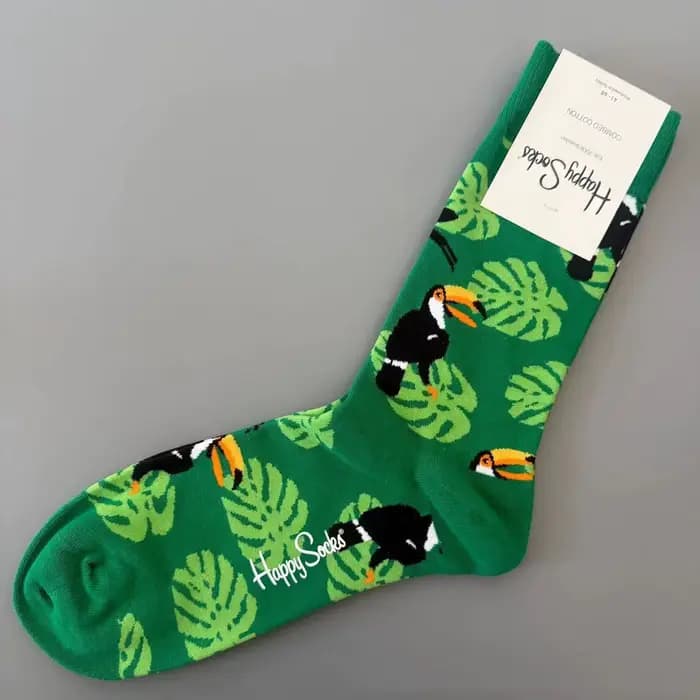 Happy chaussettes mode hommes mi-tube coton