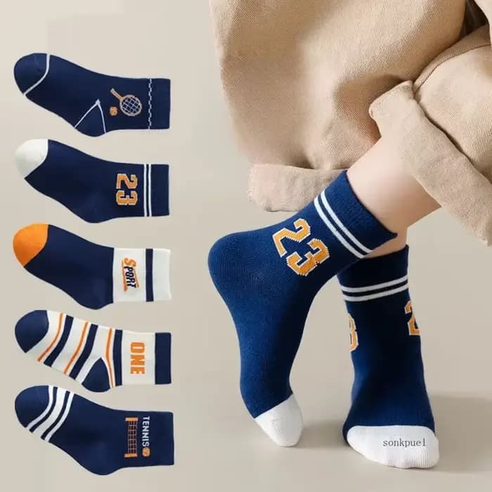 5 paires de chaussettes pour enfants garçons