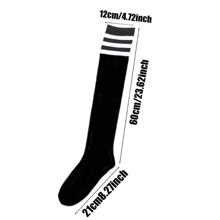 1 paire de chaussettes hautes pour femmes