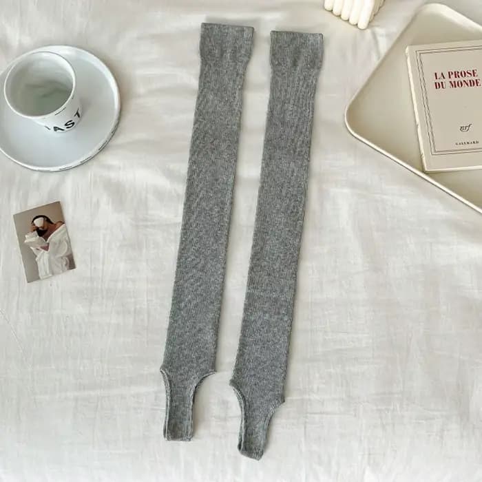 Chaussettes hautes épaisses et simples