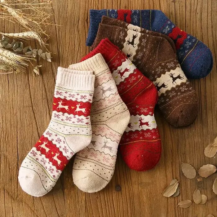 Chaussettes Chaudes Imprimées pour Femme