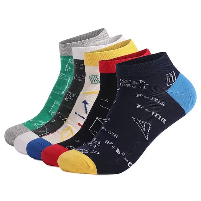 Grande taille décontracté à la mode coupe basse chaussettes drôle