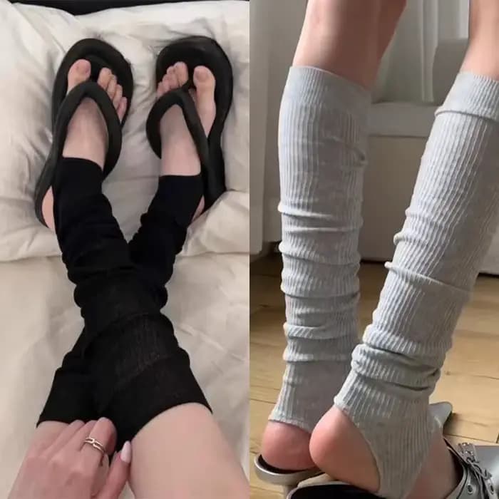 Chaussettes longues simples et tendance pour filles