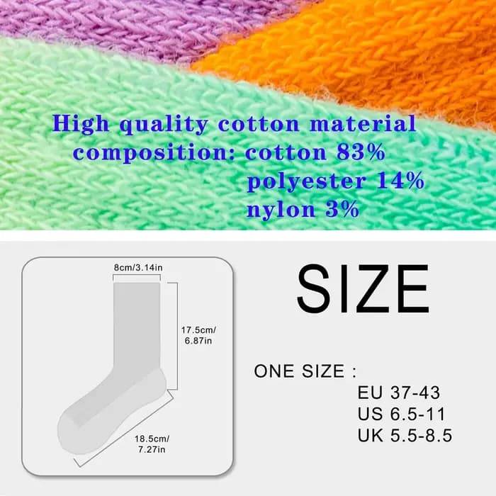 Chaussettes de sport colorées pour femmes