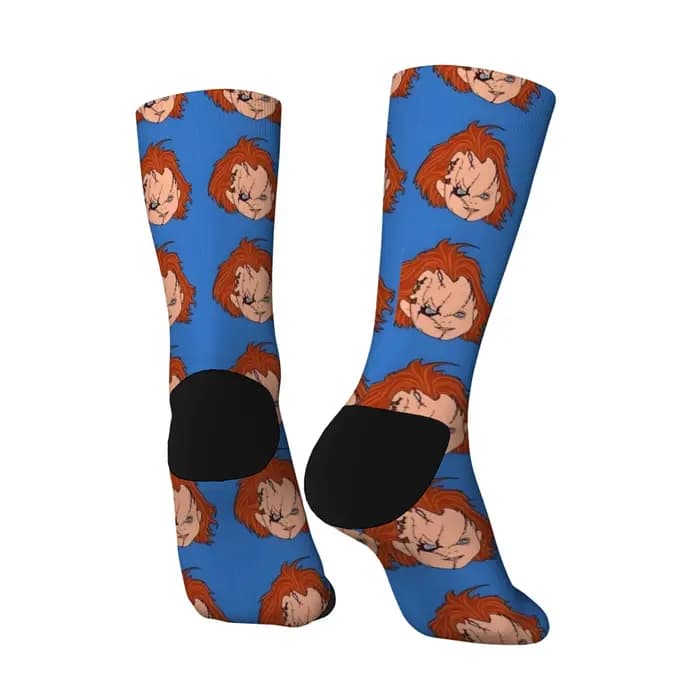 Horreur Chucky poupée bande dessinée chaussettes drôle heureux hommes