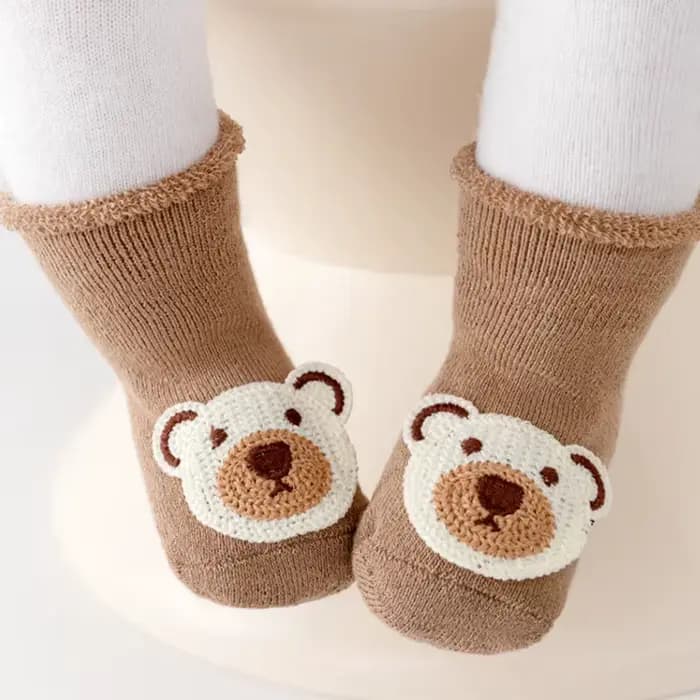 Chaussettes d'hiver en peluche pour nouveau-nés 0-2 ans