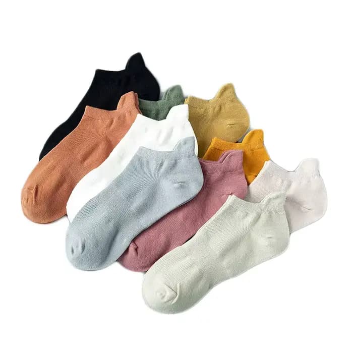 Chaussettes courtes en pur coton pour hommes