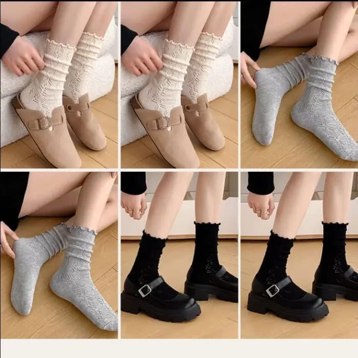 Chaussettes mi-tube pour femmes