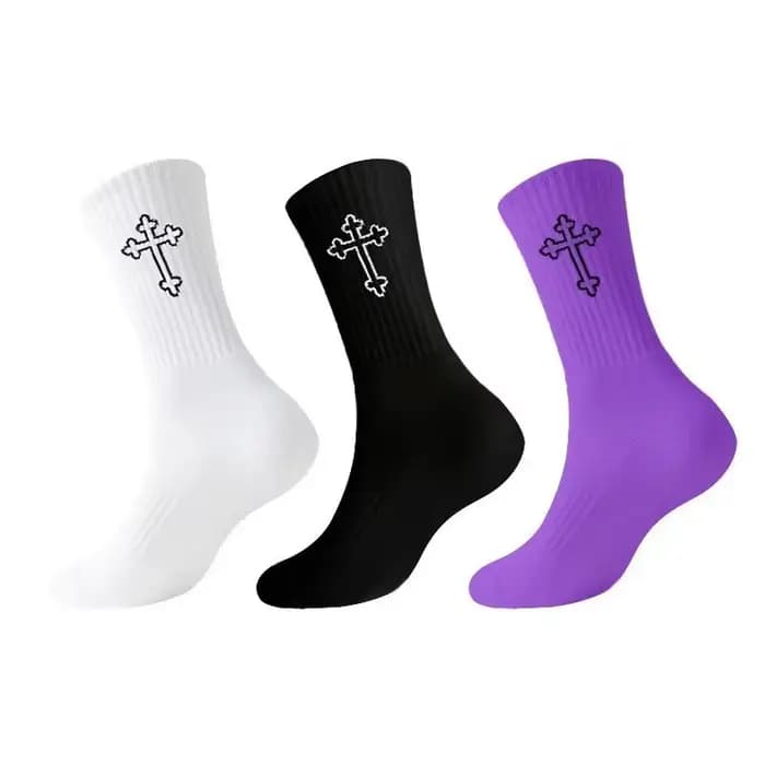 Chaussettes à motif croisé
