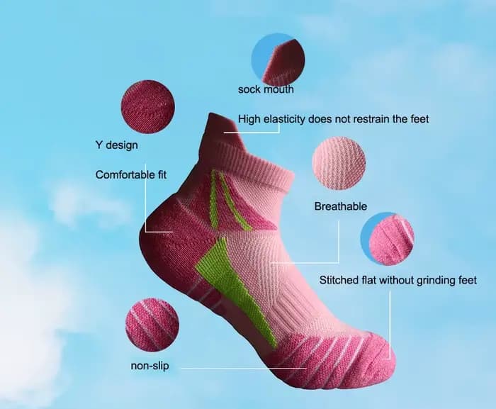 Chaussettes courtes de sport pour femmes