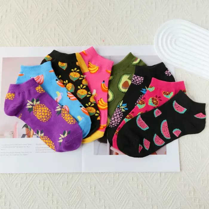 Chaussettes femme, design fruit
