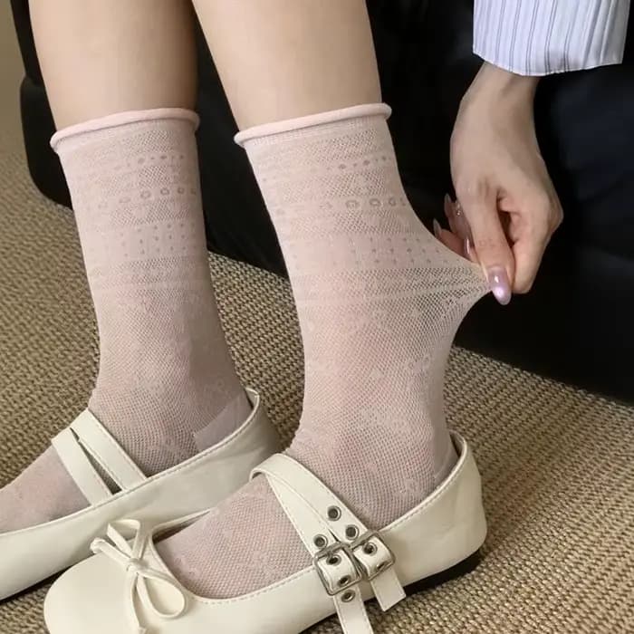 Chaussettes en résille pour femmes